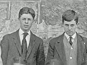 Harold Winslow, left, in his eighth grade graduation photo from the Crane School in 1908 (Courtesy of the Canton Historical Society) 