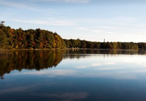 Reservoir Pond from Pleasant Street (Courtesy of George Comeau)