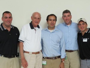 L-R: President Chris Nolan, owner Henry Berry, Dr. Adam Bass, Dr. Peter Enzinger, Yuri Berenger, 2012 guest speaker