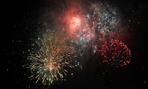 Fireworks at last year's July 4th celebration