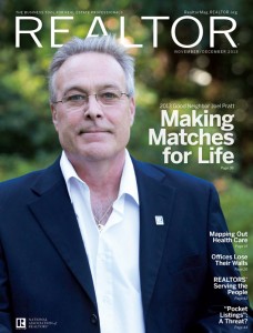 Joel Pratt on the cover of the Nov/Dec issue of Realtor Magazine