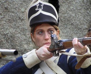 Courtney Coan of Easton portrays Robert Shurtlieff in the documentary highlighting the life of Deborah Samson. (Courtesy of Steve Connolly)