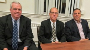 Town officials announce the TIF and lease agreement with Dunkin' Brands.