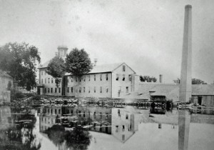 The Seavey, Foster & Bowman Eureka Silk Mill circa 1878 (Courtesy of the Canton Historical Society)