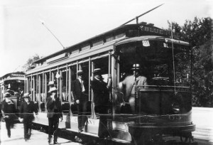 The Blue Hill Street Railway, No. 65, at Mattapan Square on August 15, 1903 (Courtesy of the Canton Historical Society)