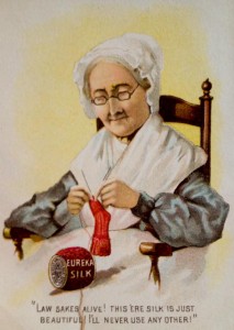 A 19th century advertising card for Eureka Silk (Courtesy of the Canton Historical Society)