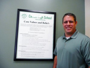 CHS Principal Derek Folan stands by the school's core values and beliefs.