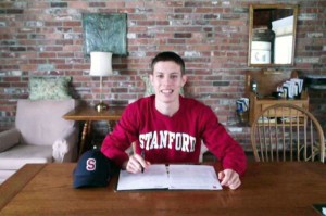 Alex Ainscough commits to Stanford (Stanford Athletics photo)
