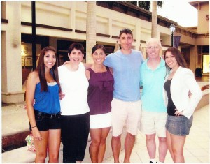 The D’Agostino family is all smiles on a recent vacation: (l-r) Dara, Pam, Juli, Joe, Bob and Alexa.
