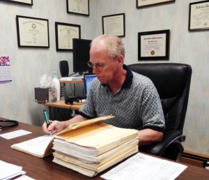 Dr. D'Agostino in his Revere Street office