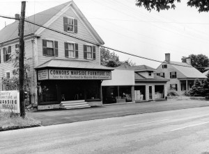 Connors Wayside Furniture as it appeared in the 1950s before the store expanded (Courtesy of the Canton Historical Society)
