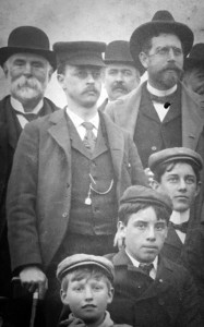 Professor Augustus Gill (center) in 1898 in Canton (Courtesy of the Canton Historical Society)