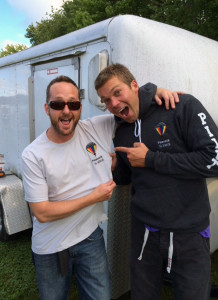 Adam Williams (right) and Brian Moore-Ward met at a 7News Health & Fitness Expo and became fast friends.