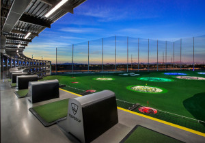 A view from a TopGolf hitting bay (Photo courtesy of TopGolf)