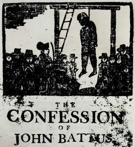 The cover of the Confession of John Battus, published in 1804
