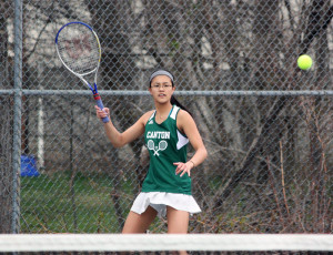 Junior doubles player Tiffany Ha won 2 matches last week. (Mike Barucci photo)