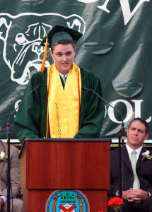 Valedictorian Shane Ezepik (Mike Barucci photo)