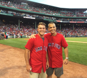 Donnie Lewis (right) with Daniel Alcantor (DFCI photo)