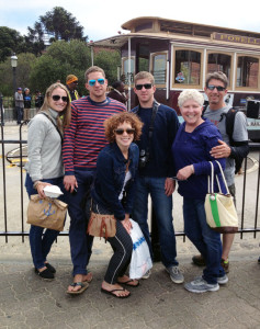Kathy Lovetere with her family on a recent trip to San Francisco