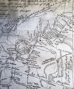 A map from 1796 shows just how few roads there were in Canton at the time. (Click to enlarge)