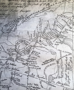 A map from 1796 shows just how few roads there were in Canton at the time. (Click to enlarge)