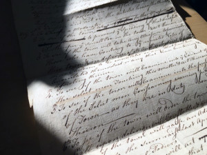 The original warrant from 1777 in the collection of the Canton Historical Society