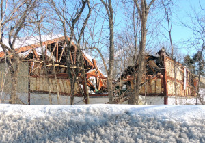 Metropolis Rink is pictured on the day of the roof collapse last February. (Moira Sweetland photo)