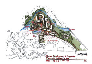 Plan for the Plymouth Rubber site circa 2007