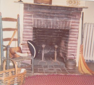 The master bedroom boasts a fireplace reminiscent of colonial times. (Courtesy of the Canton Historical Society)