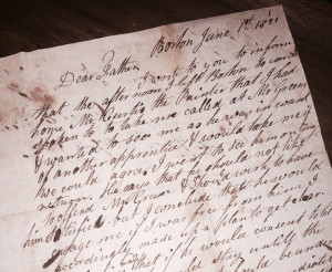 George Endicott wrote to his father in 1821 as he was about to embark on an “art that is the most delightful of all the arts.” (Collection of the Canton Historical Society)