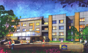 Early rendering of a Best Western location in Canton. The concept has shifted from an extended stay model to a standard hotel.