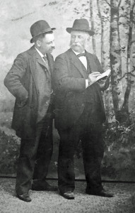 Robert Rogers, a past curator and president of the Historical Society alongside local historian Frederick Endicott circa 1890 (Courtesy of the Canton Historical Society)