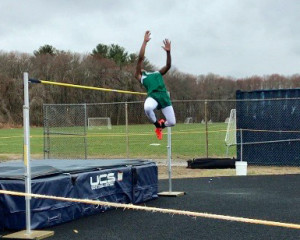 Cordel Smith won 3 events vs. Foxboro, including the high jump.