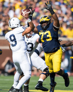 Mo Hurst was a nightmare for opposing offenses during his time with the Wolverines. (Photo courtesy of U-M Photography)