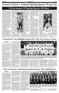 Check out the spring sports wrap-up in our June 28 edition.